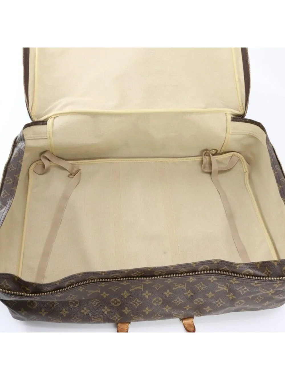 Louis Vuitton Monogram Sirius 60 Leather Boston Bag Tote